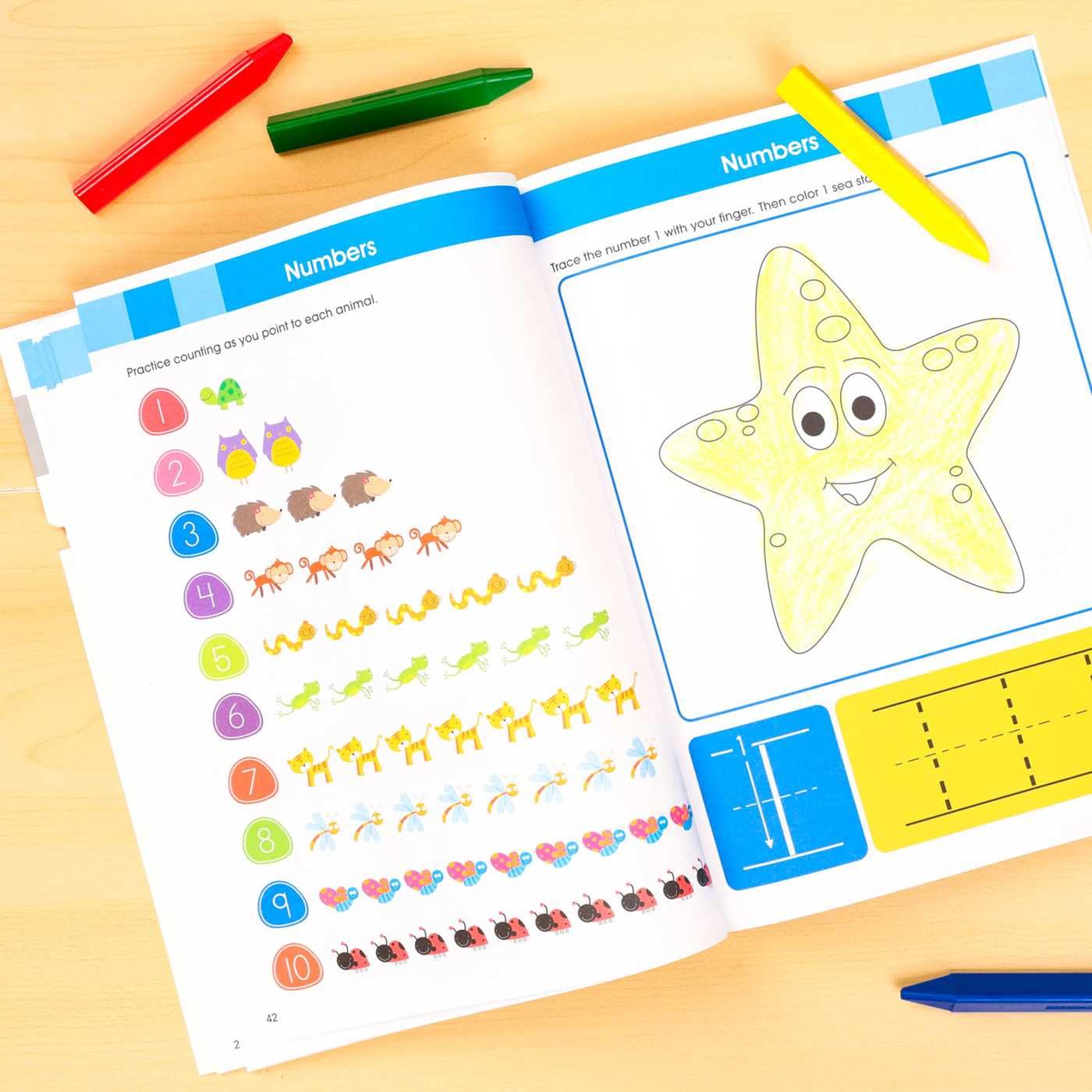 Ready to Learn: Preschool Abcs & 123s Workbook