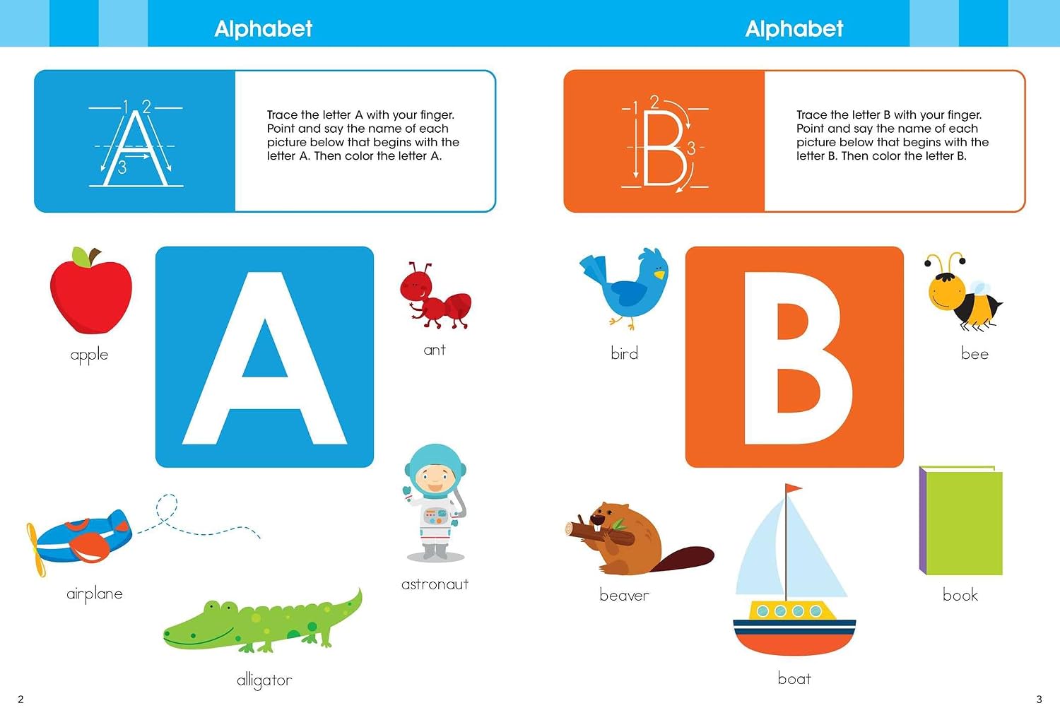 Ready to Learn: Preschool Abcs & 123s Workbook