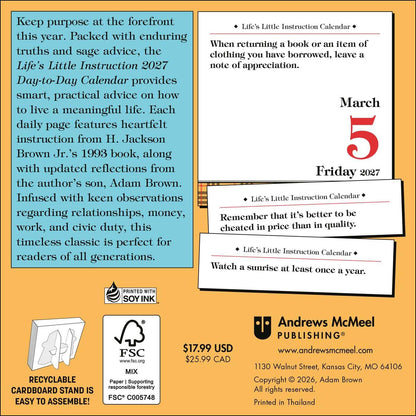 Life's Little Instruction 2027 Day-to-Day Calendar