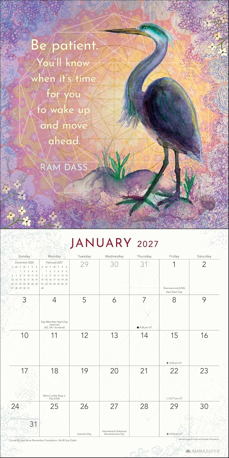 Be Here Now 2027 Wall Calendar: Teachings from Ram Dass
