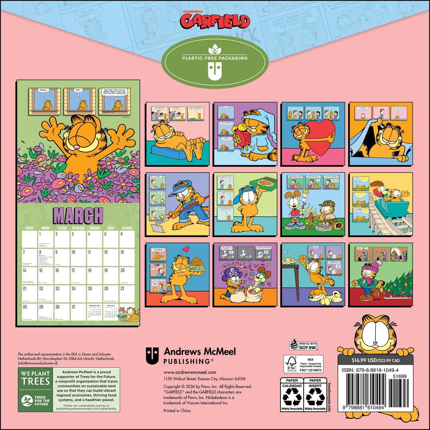 Garfield 2027 Wall Calendar: Original Andrews McMeel-Kalender