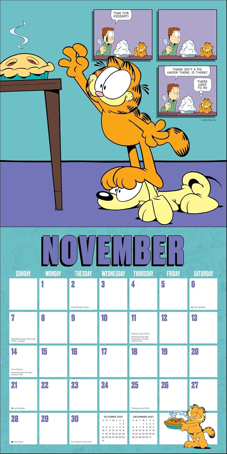 Garfield 2027 Wall Calendar: Original Andrews McMeel-Kalender