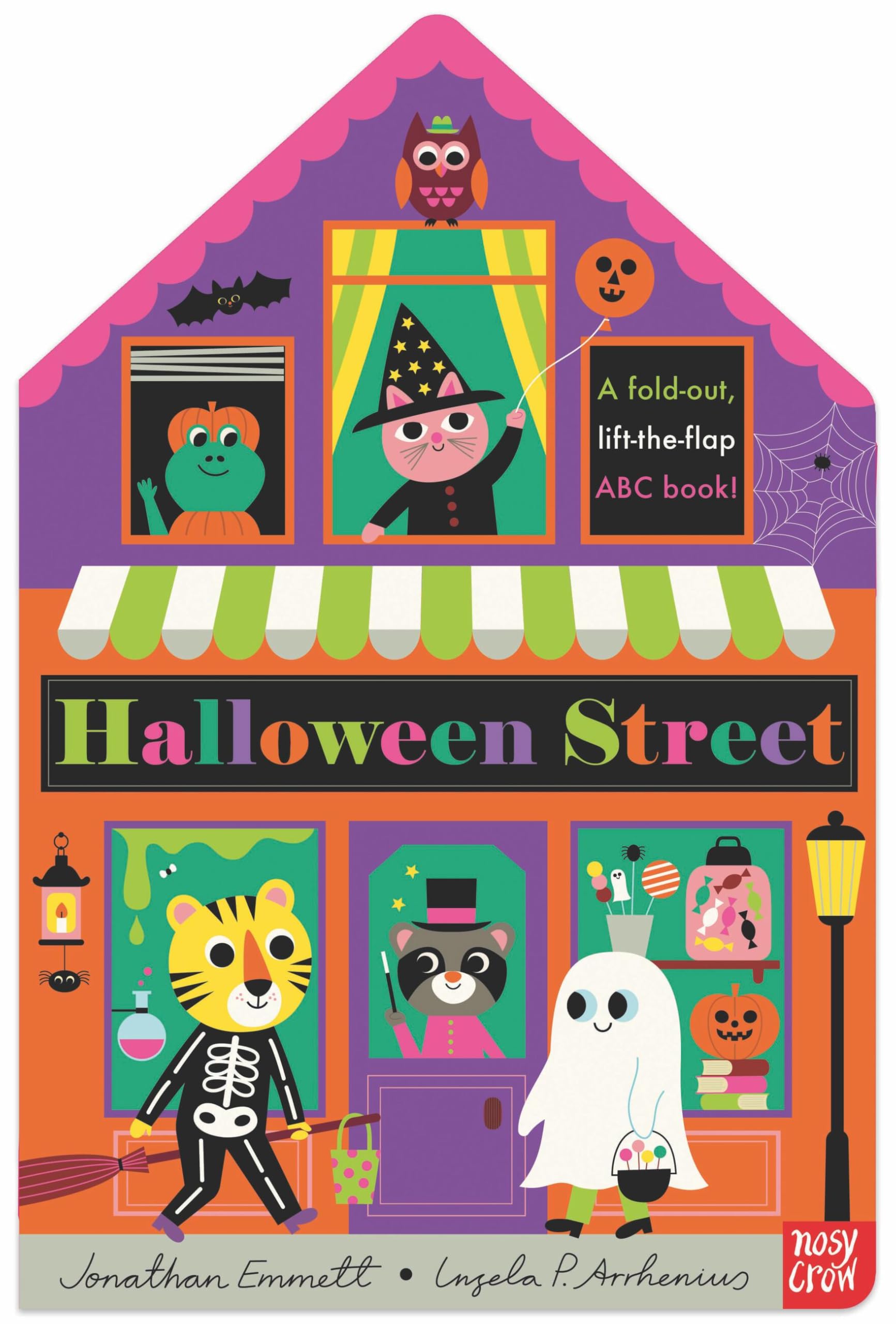 Halloween Street: A Fold-Out, Lift-the-Flap ABC Book!