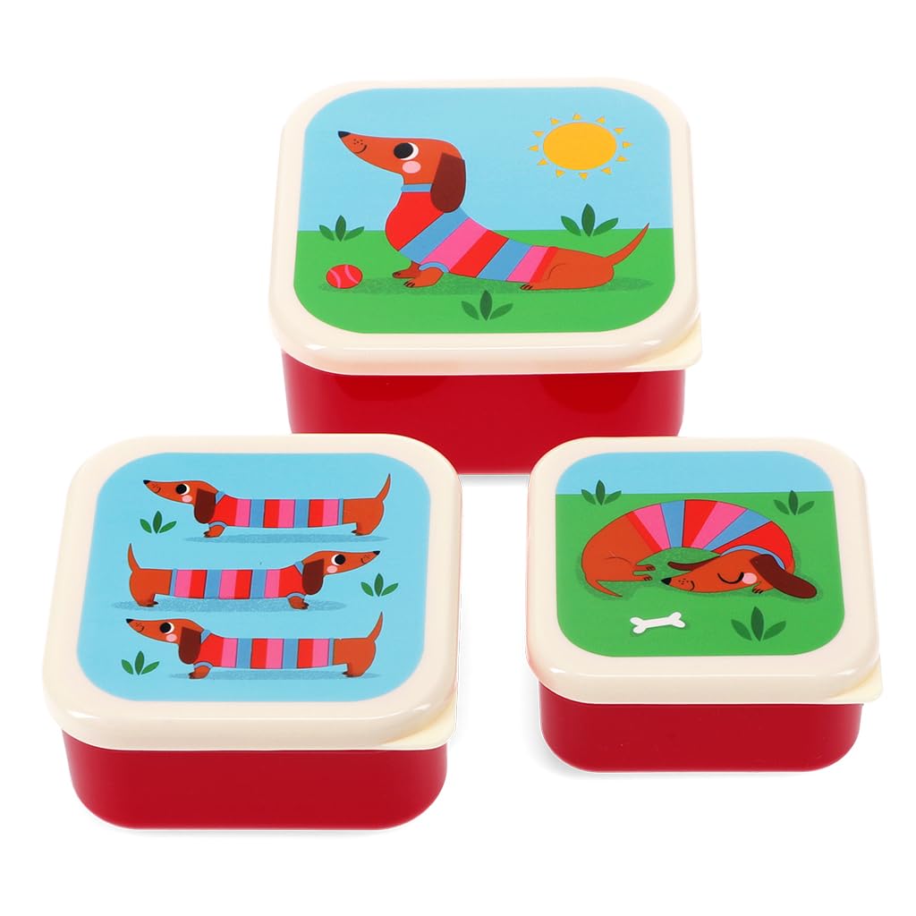 Snackdoosjes - Teckel - 3 stuks