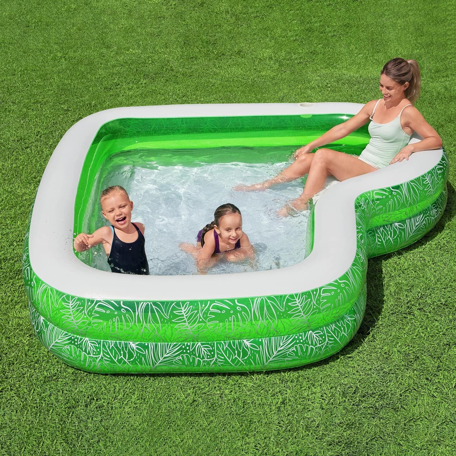 Opblaasbaar Kinderzwembad Bestway Groen 231 x 231 x 51 cm