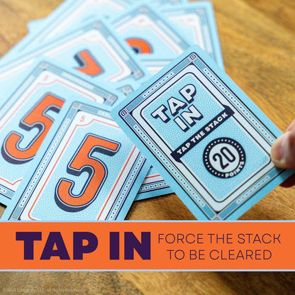 USAopoly Tap 4 Card Game - High-Energy Family Action, 2-6 Players, Ages 10+ | Fast-paced 20-minute card game. Boost reflexes and enjoy competitive family fun. Portable for travel and quick sessions.