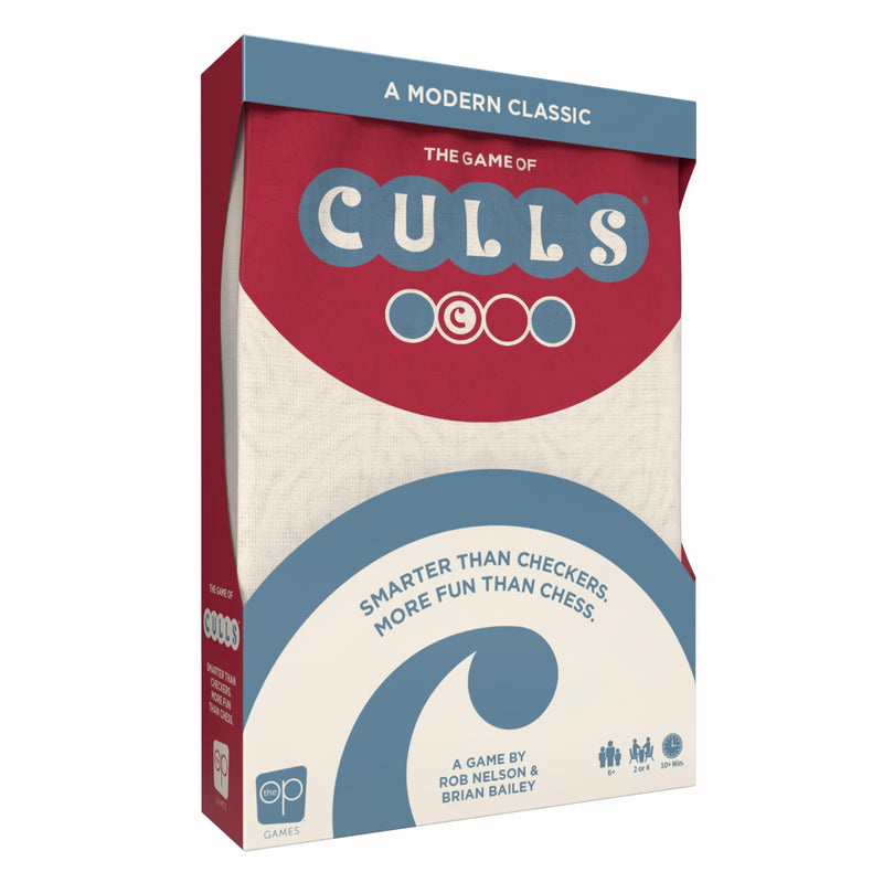 USAopoly | Culls | Abstract Strategy Board Game, Chip Placement, Area Control, Portable Components, Wooden Chips And Canvas Bag | 2-4 Players | 10+ Min