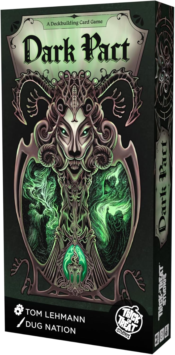 Trick or Treat Studios - Officially Licensed - Dark Pact Game | Strategic Deck Building Game from The Designer of Race for the Galaxy, Tom Lehmann | 1–4 Players | Ages 14+