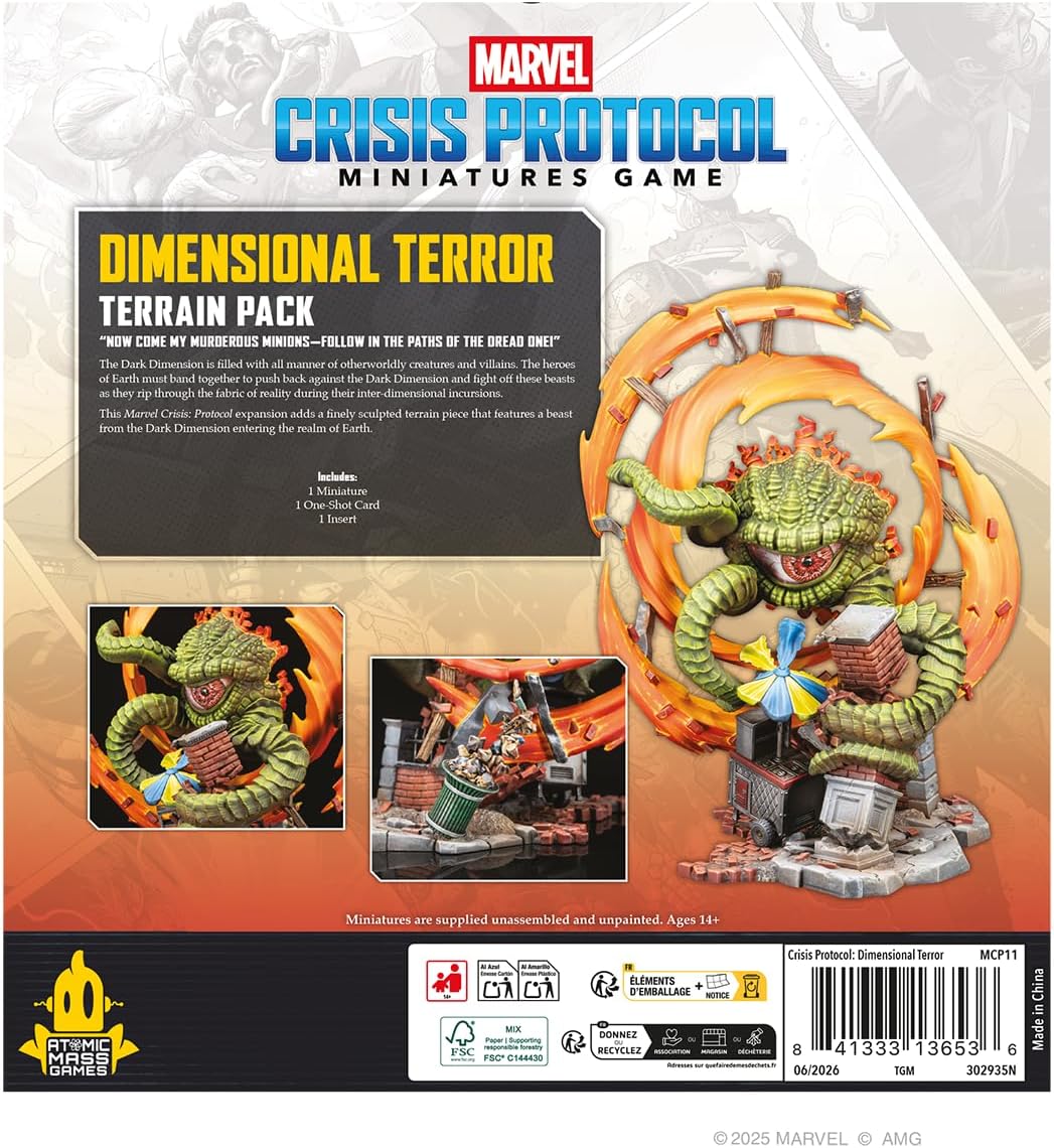 Asmodee | Marvel: Crisis Protocol - Dimensional Terror Terrain Pack | Miniatures Game | Ages 14+ | 2 Players | 90 Minutes Playing Time