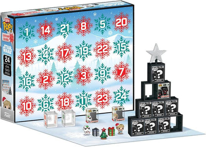 Funko Bitty POP! Countdown Calendar: Star Wars - Calendario dell’Avvento - 24 giorni di sorprese - Da collezione Vinyl Mini Figures - Scatola misteriosa - Idea regalo - Conto alla rovescia di Natale