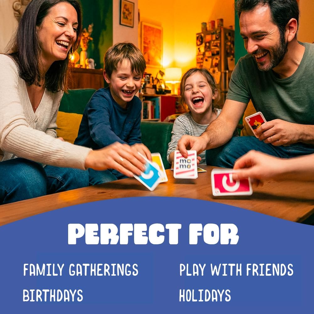 ATM Gaming Momo | Card Game for Family and Friends | Funny Word Game for 2-8 players | Ages 8+ | Perfect for Adults and Kids | 15 Minutes Playing Time | Ideal Travel Game