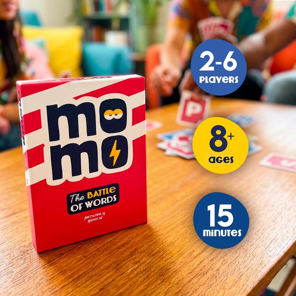 ATM Gaming Momo | Card Game for Family and Friends | Funny Word Game for 2-8 players | Ages 8+ | Perfect for Adults and Kids | 15 Minutes Playing Time | Ideal Travel Game