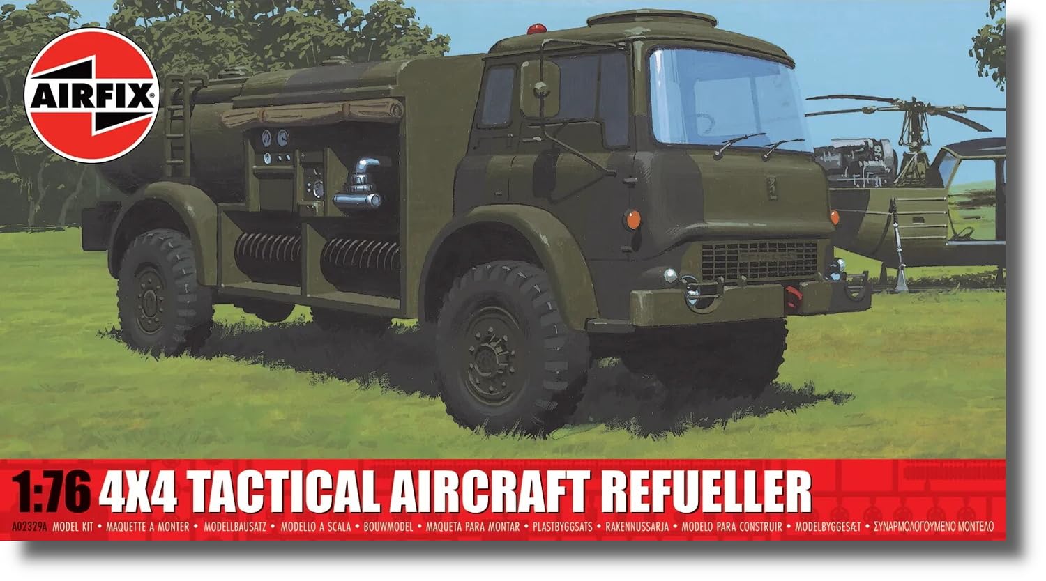 Airfix 982329-1/76 4x4 camion cisterna aeroportuale - scala 1:76