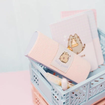Grupo Erik Porta Occhiali Pusheen - Custodia Occhiali Rigida da Sole e da Vista con Chiusura a Scatto, in Poliestere e PU con Panno in Microfibra Incluso | Kawaii Gadget (6 x 15,5 x 3,7 cm