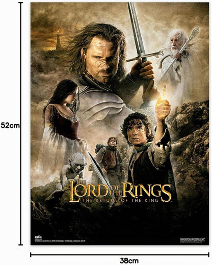 Grupo Erik Poster - Il Signore degli Anelli - Set di 2 mini poster 38 x 52 cm - Poster artistico spedito arrotolato in una scatola protettiva - Regali del Signore degli Anelli, regali LOTR