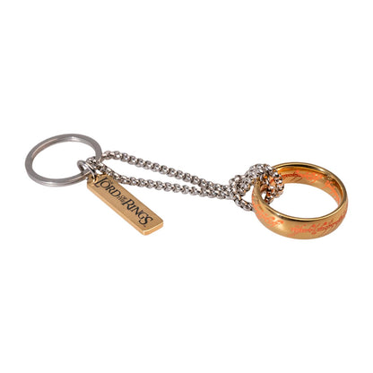 Grupo Erik Portachiavi Il Segnore degli Anelli - Portachiavi Donna e Uomo in Metallo Smaltato Luminiscente con Anello per Più Chiavi | Keychain Lord of the Rings (3 x 10,3 cm