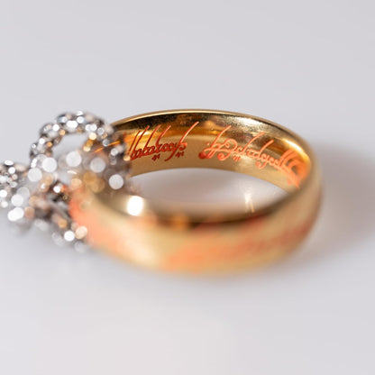 Grupo Erik Portachiavi Il Segnore degli Anelli - Portachiavi Donna e Uomo in Metallo Smaltato Luminiscente con Anello per Più Chiavi | Keychain Lord of the Rings (3 x 10,3 cm