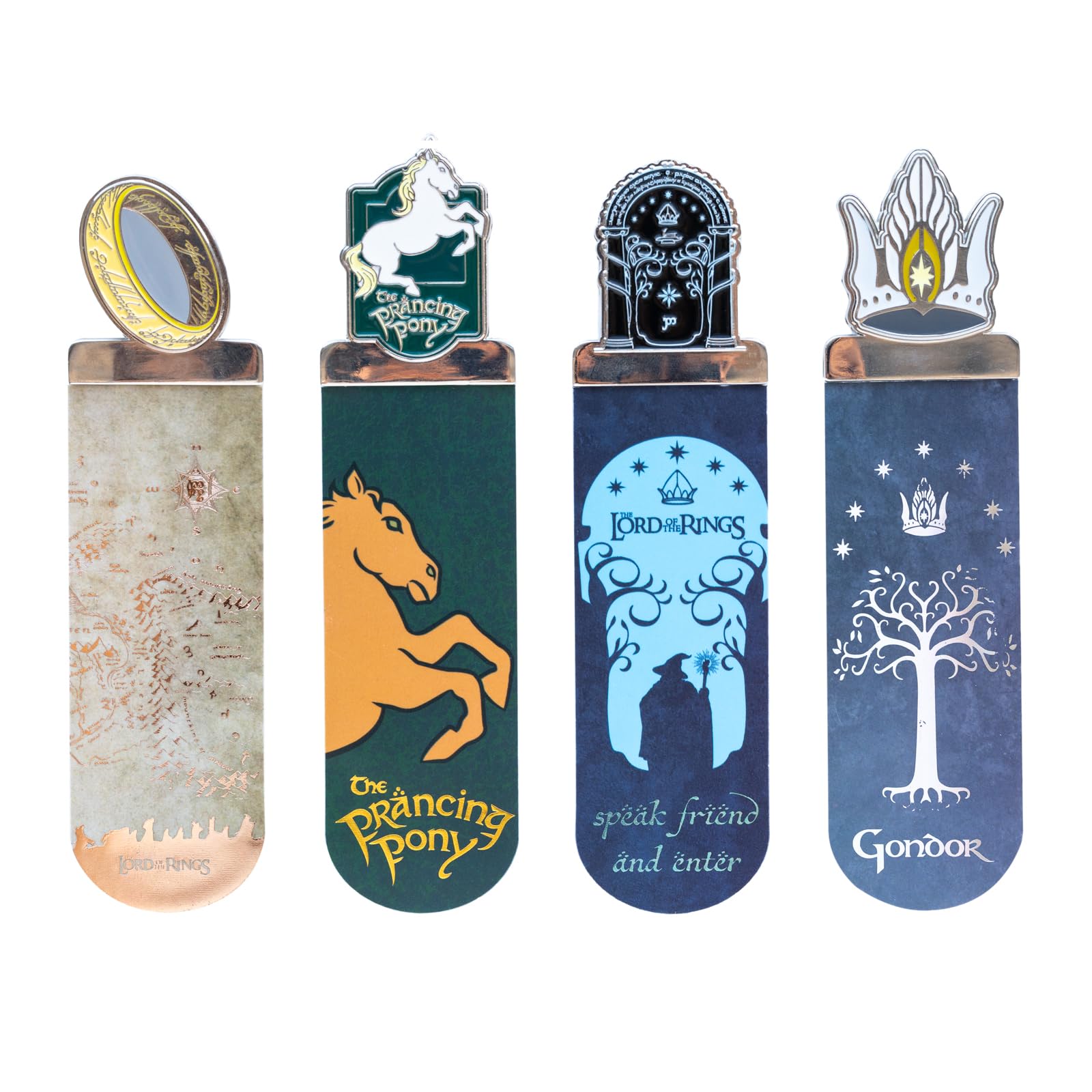 Set Di 4 Segnalibri Il Signore Degli Anelli (LOTR) | Segnalibro Particolare Bambini Regalo Feste | Gadget Signore Degli Anelli Ufficiale