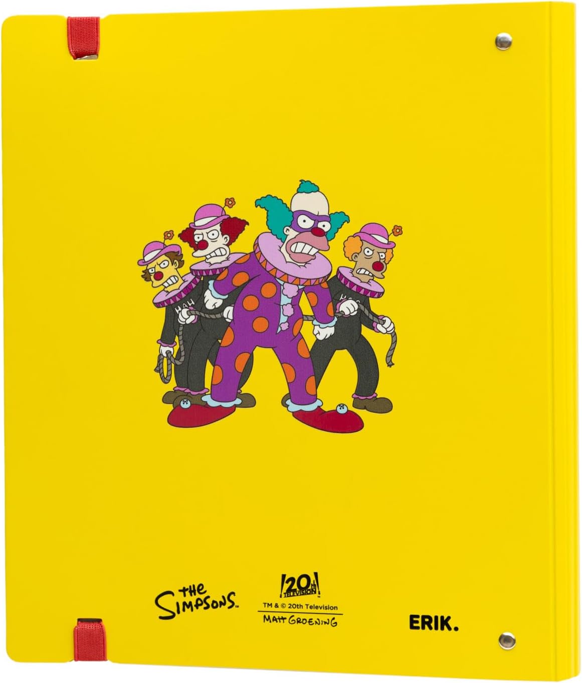 Grupo Erik Raccoglitore ad Anelli A4 The Simpsons - Raccoglitore a 4 Anelli con Elastico, Divisori e Copertina Rigida in Polipropilene per la Scuola | Cancelleria
