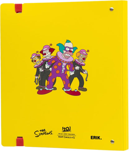 Grupo Erik Raccoglitore ad Anelli A4 The Simpsons - Raccoglitore a 4 Anelli con Elastico, Divisori e Copertina Rigida in Polipropilene per la Scuola | Cancelleria