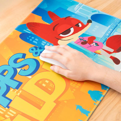 Grupo Erik Disney Zoomania 2 Mauspad Mousepad XXL Gaming Merch Geschenke | 80 x 35 cm Schreibtischunterlage Mouse Pad Gaming - Rutschfest und Wasserabweisend Desk Mat - Disney Merch PC Accessoires