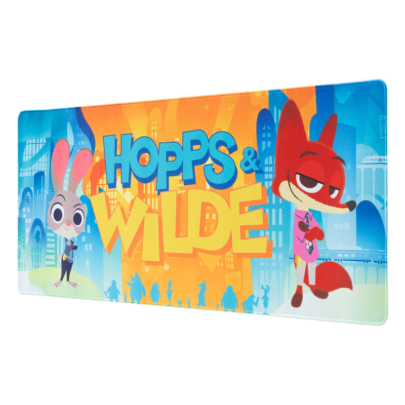 Grupo Erik Disney Zoomania 2 Mauspad Mousepad XXL Gaming Merch Geschenke | 80 x 35 cm Schreibtischunterlage Mouse Pad Gaming - Rutschfest und Wasserabweisend Desk Mat - Disney Merch PC Accessoires