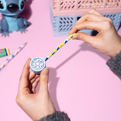 Grupo Erik Astuccio Set Cancelleria Stitch - Set Cancelleria con Taccuino A6, Stickers, Block Notes, Penna, Matita, Gomma e Temperamatite | Cancelleria Scuola Disney