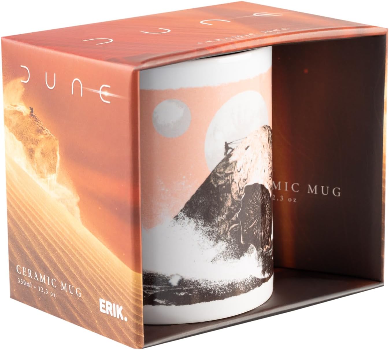 Grupo Erik Tazza Dune - Tazza Colazione Ceramica con Colori Vivaci e Stampa di Alta Qualità 350 ml, Adatte a Lavastoviglie e Microonde | Tazzine Caffe Particolari