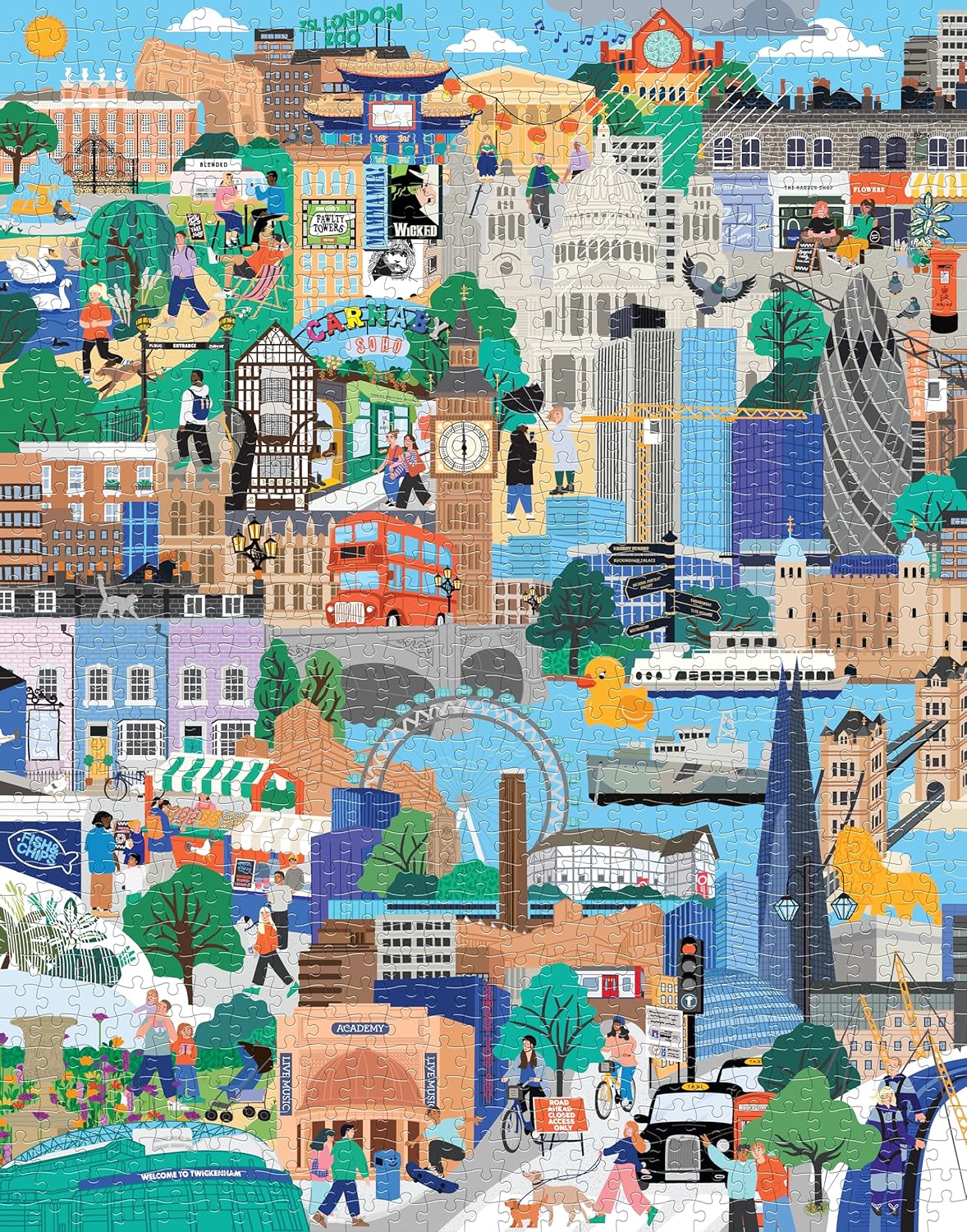 Ridley's | London Calling City Life Jigsaw | 1,000 Piece Jigsaw Puzzle | Age 14+