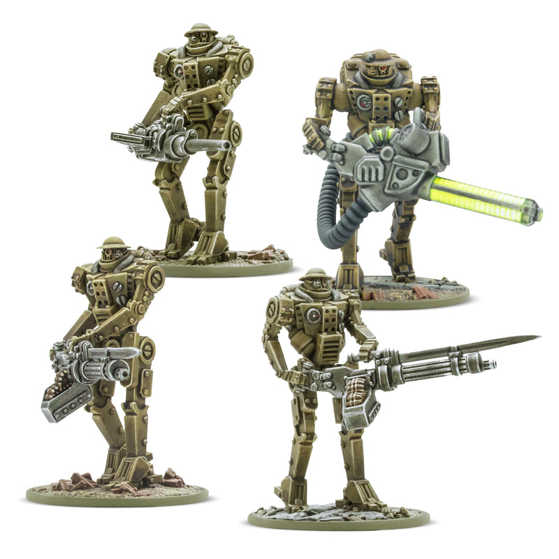 Warlord Games Mk II Heavy Automated Infantry - British Commonwealth for Konflikt 47 Highly Detailed Plastic Miniatures