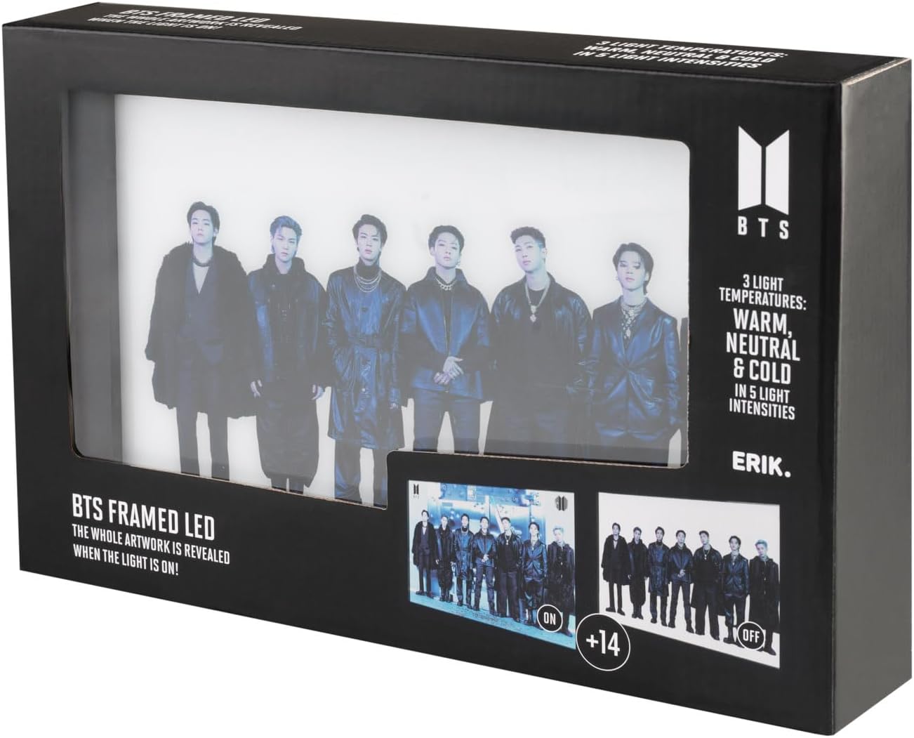 BTS Gerahmter LED Druck