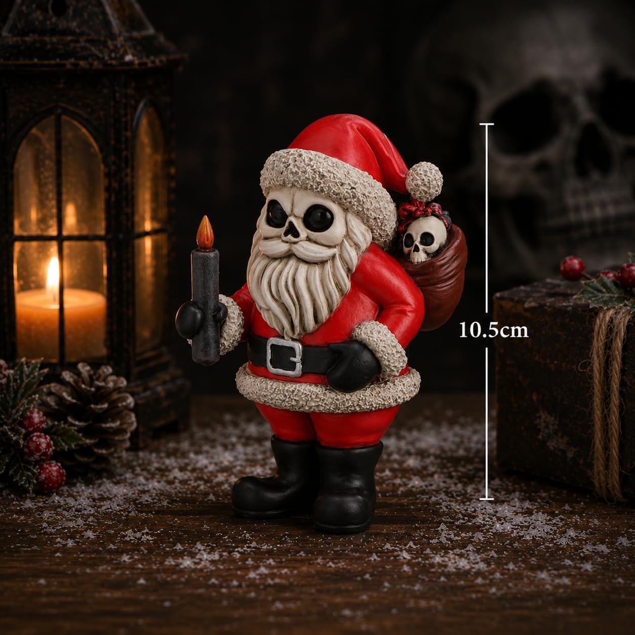 Silent Nightmares Gothic Christmas Figurine Collection – Alternative Festive Collectibles (Noel