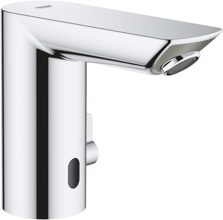 Grohe Bau Cosmopolitan E Infrarood Wastafelkraan - Incl. Menging - Netspanning - Chroom