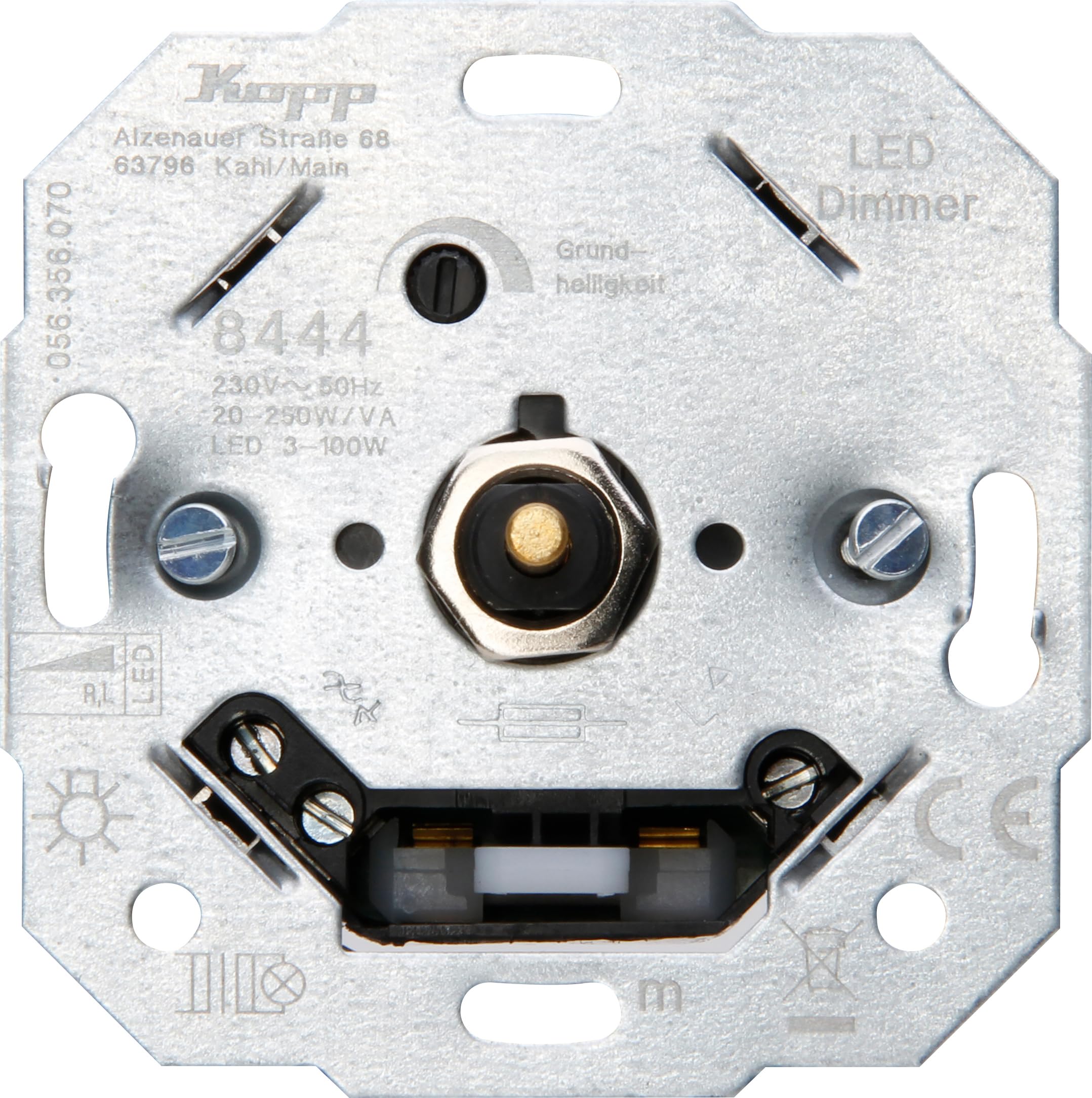 Kopp Led Inbouwdimmer - 3-100W - Universeel - Instelbare Helderheid - Ip20