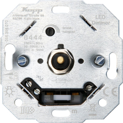 Kopp Led Inbouwdimmer - 3-100W - Universeel - Instelbare Helderheid - Ip20