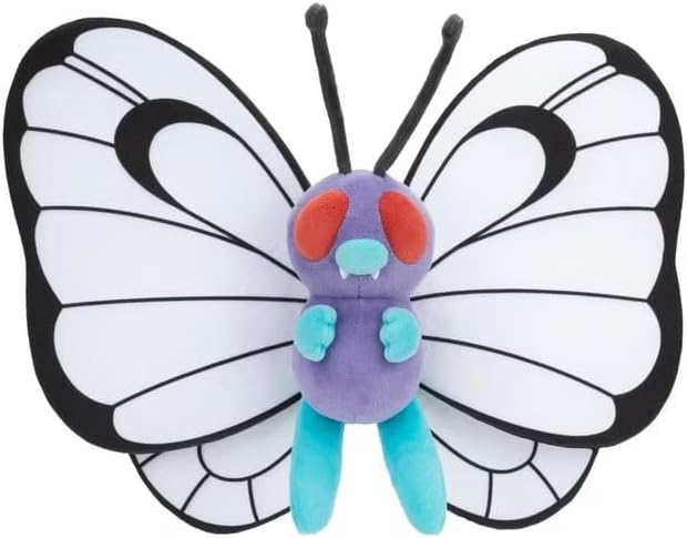 Peluche Pokémon Butterfree 30 cm – Giocattolo Pokémon ufficiale in materiale super morbido | 30° anniversario Pokémon 2026
