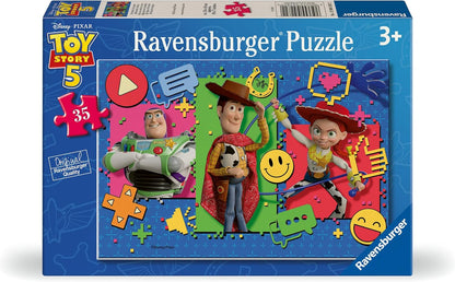 Ravensburger Toy Story 5 35pc Puzzle for Toddlers and Kids Ages 3+ Disney Pixar Jigsaw Puzzle Featuring Woody, Buzz Lightyear & Jessie