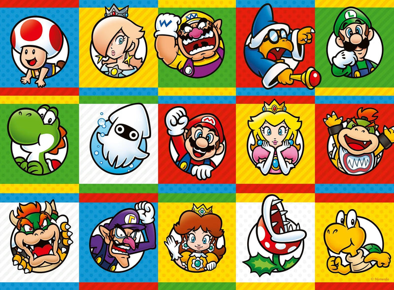 Kinderpuzzle 200 XXL Teile - Nintendo Super Mario - Charakter-Kollektion