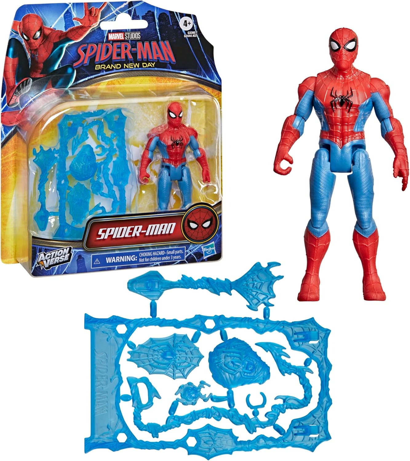 Hasbro Marvel Studios Spider-Man:Brand New Day, ActionVerse, 4.5-inch Action Figure and Accessories