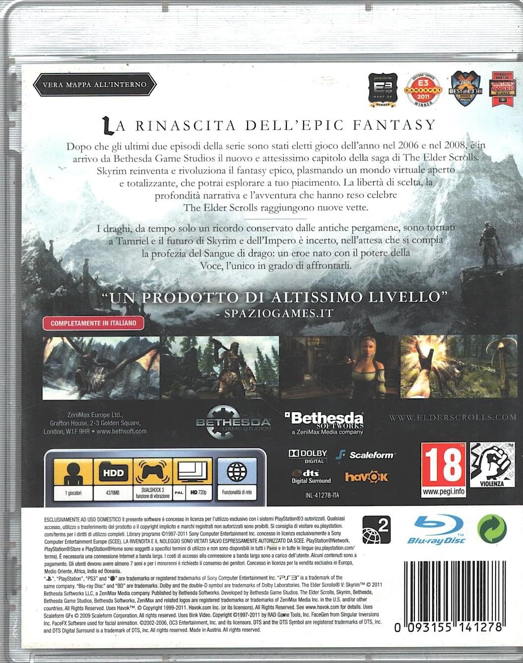 The Elder Scrolls V: Skyrim  (PS3)