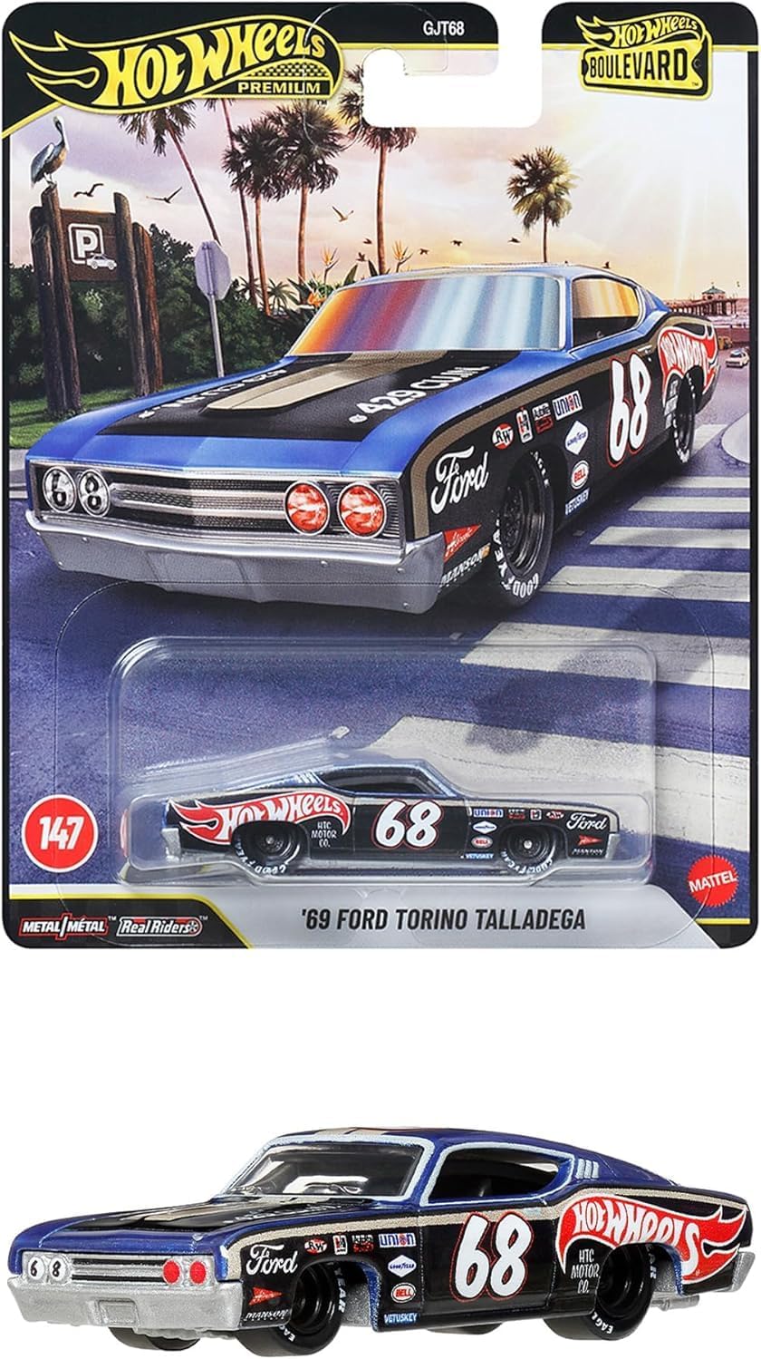 Hot Wheels Collector Vehicle Auto Boulevard Ford Torino Talladega 68 3+