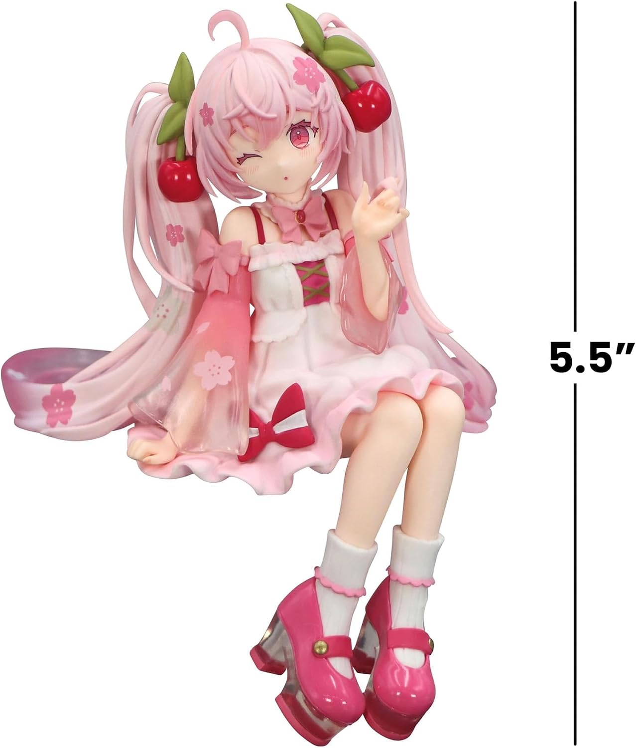 Hatsune Miku Noodle Stopper Pvc Statue Sakura Miku 2025 Wink Ver. 14 Cm