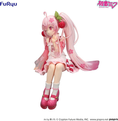 Hatsune Miku Noodle Stopper Pvc Statue Sakura Miku 2025 Wink Ver. 14 Cm