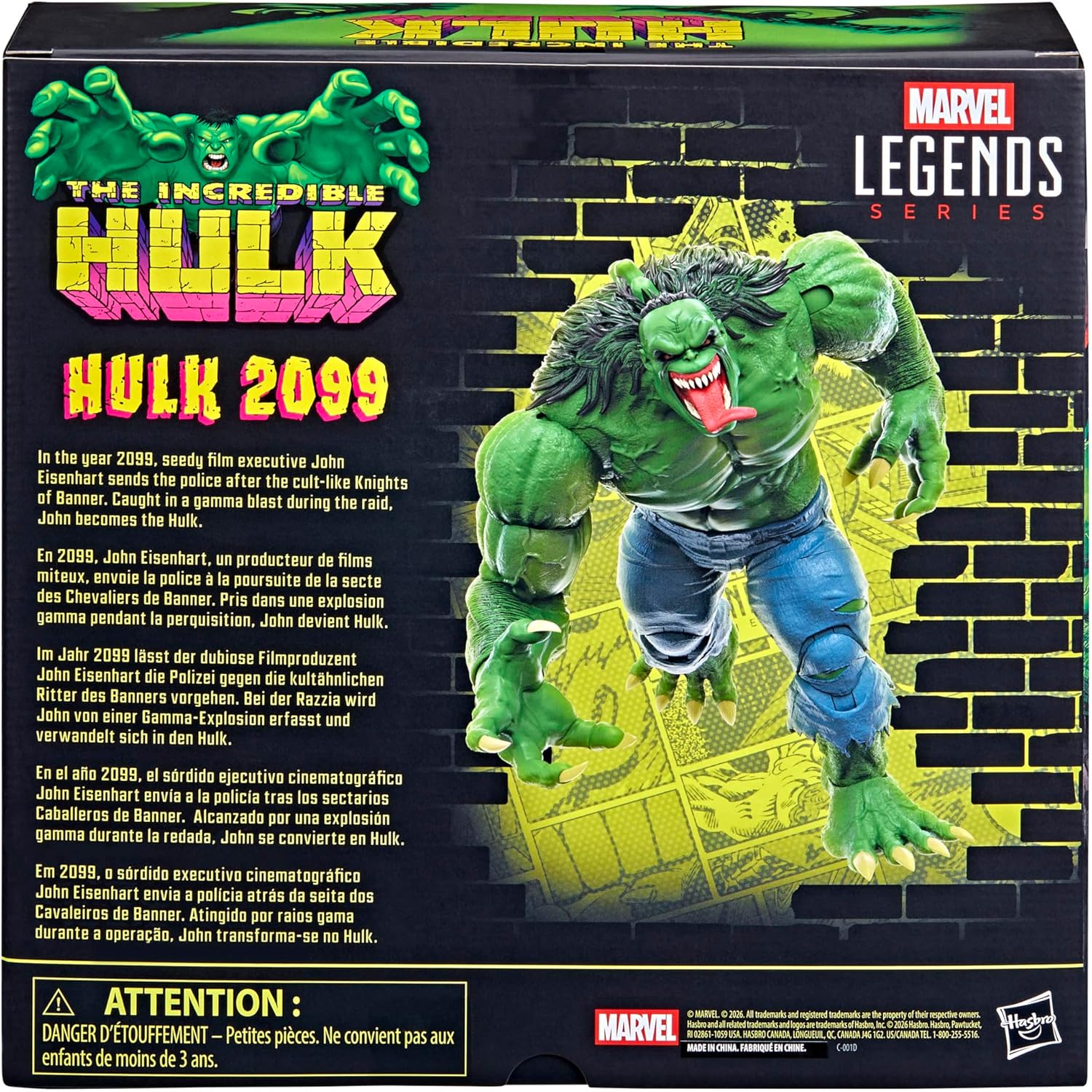 Marvel Legends Series Hulk 2099, Action-Figurenset zum Sammeln zu den Hulk 2099 Comics, Skala 15 cm