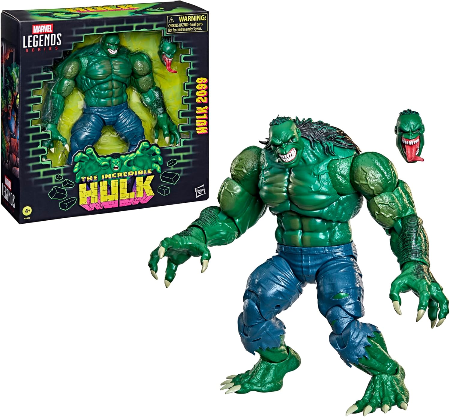 Marvel Legends Series Hulk 2099, Action-Figurenset zum Sammeln zu den Hulk 2099 Comics, Skala 15 cm