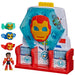 Disney Jr. Series Marvel's Iron Man and his Awesome Friends Hall of Armour Playset, 7.6 cm Action Figure with Accessories, Super Hero Toys, Ages 3+