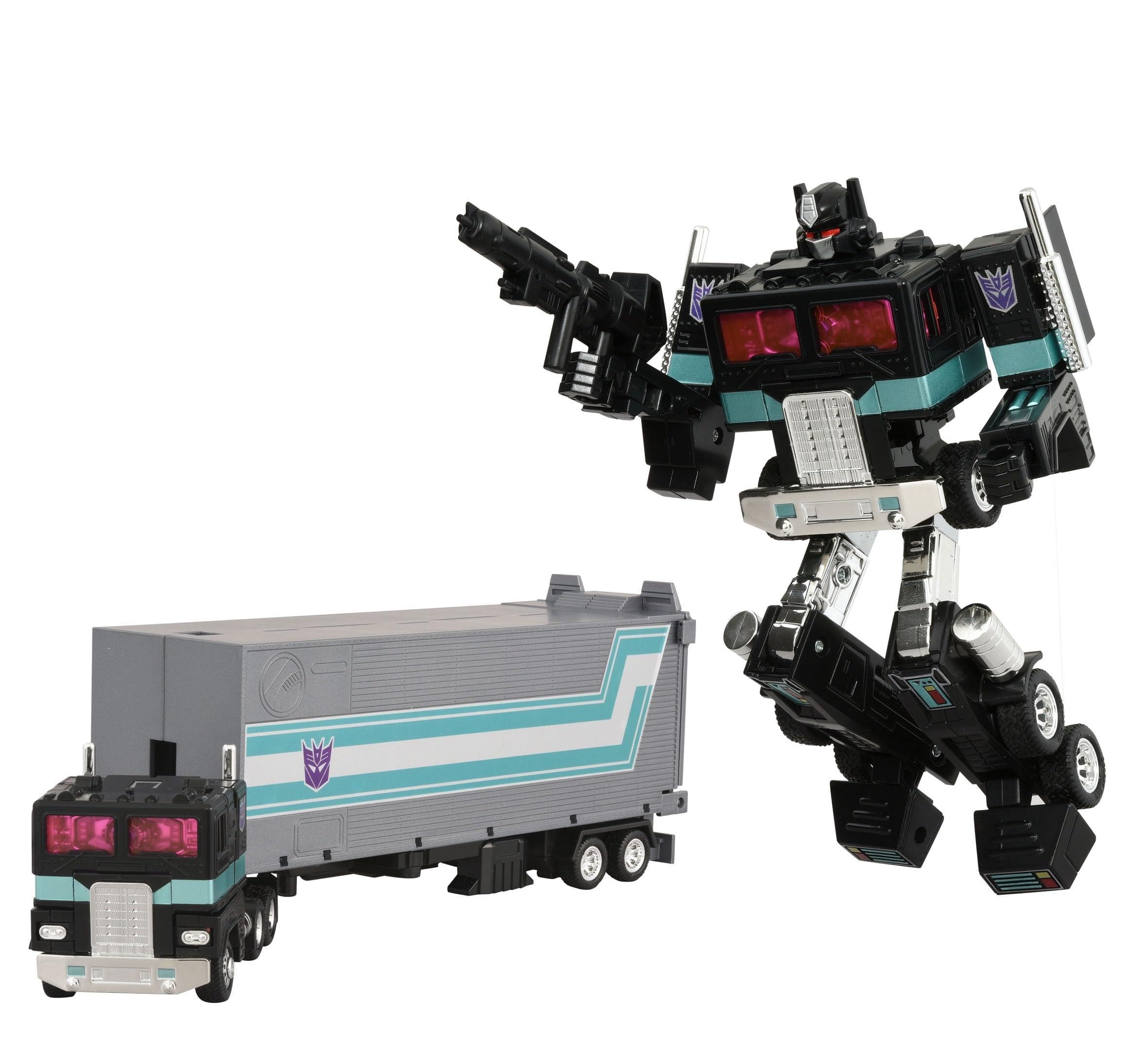 Transformers Takara Tomy Missing Link C-01N Nemesis Prime Collectible Action Figure with Trailer, 15+