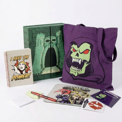 CERDÁ LIFE'S LITTLE MOMENTS He-Man stationery set including tote bag, laptop case, notebook, pen, sticker sheet and memo pad