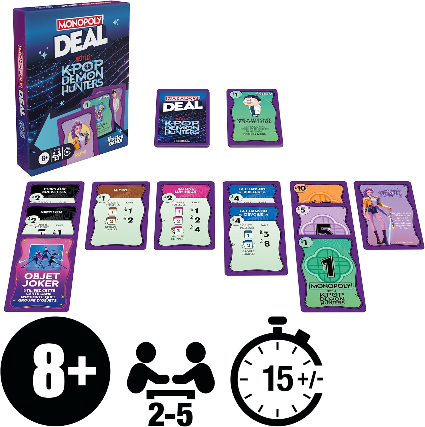 Monopoly - Deal K-Pop Demon Hunters (Fr)