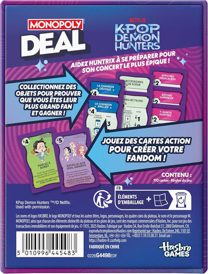Monopoly - Deal K-Pop Demon Hunters (Fr)
